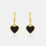 Noir Heart Earrings