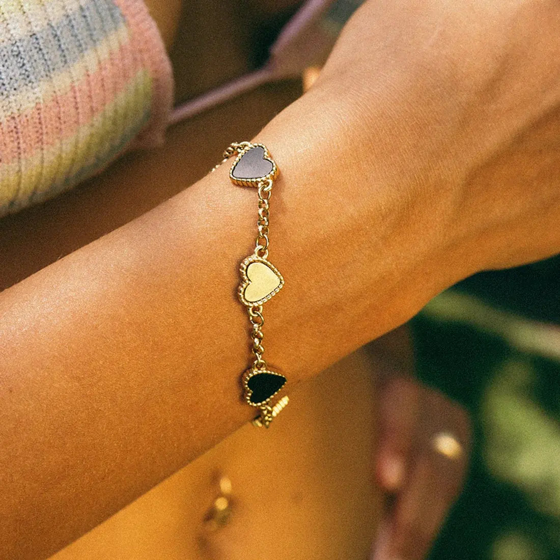 Noir Heart Bracelet