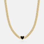 Heart pearl black