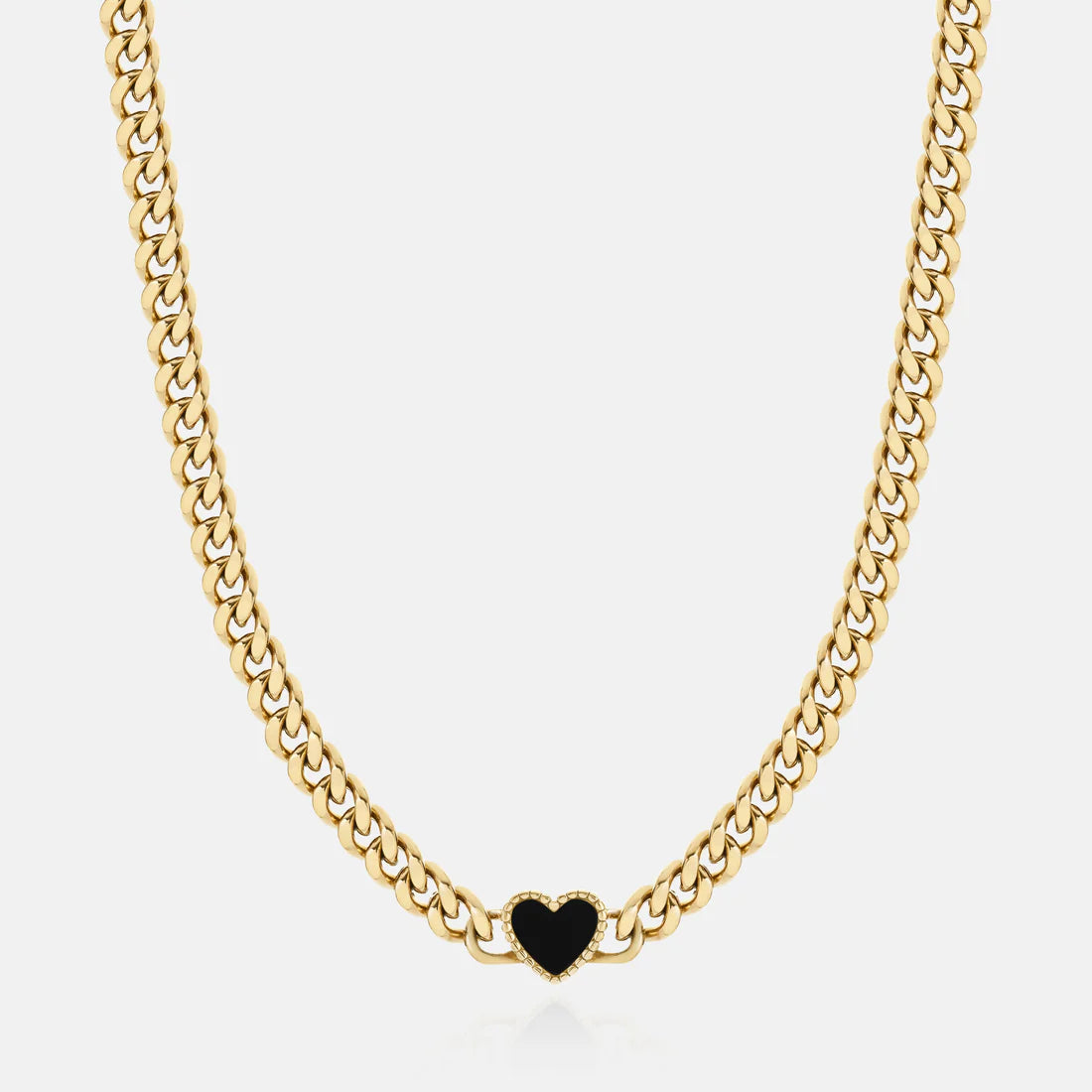 Heart pearl black