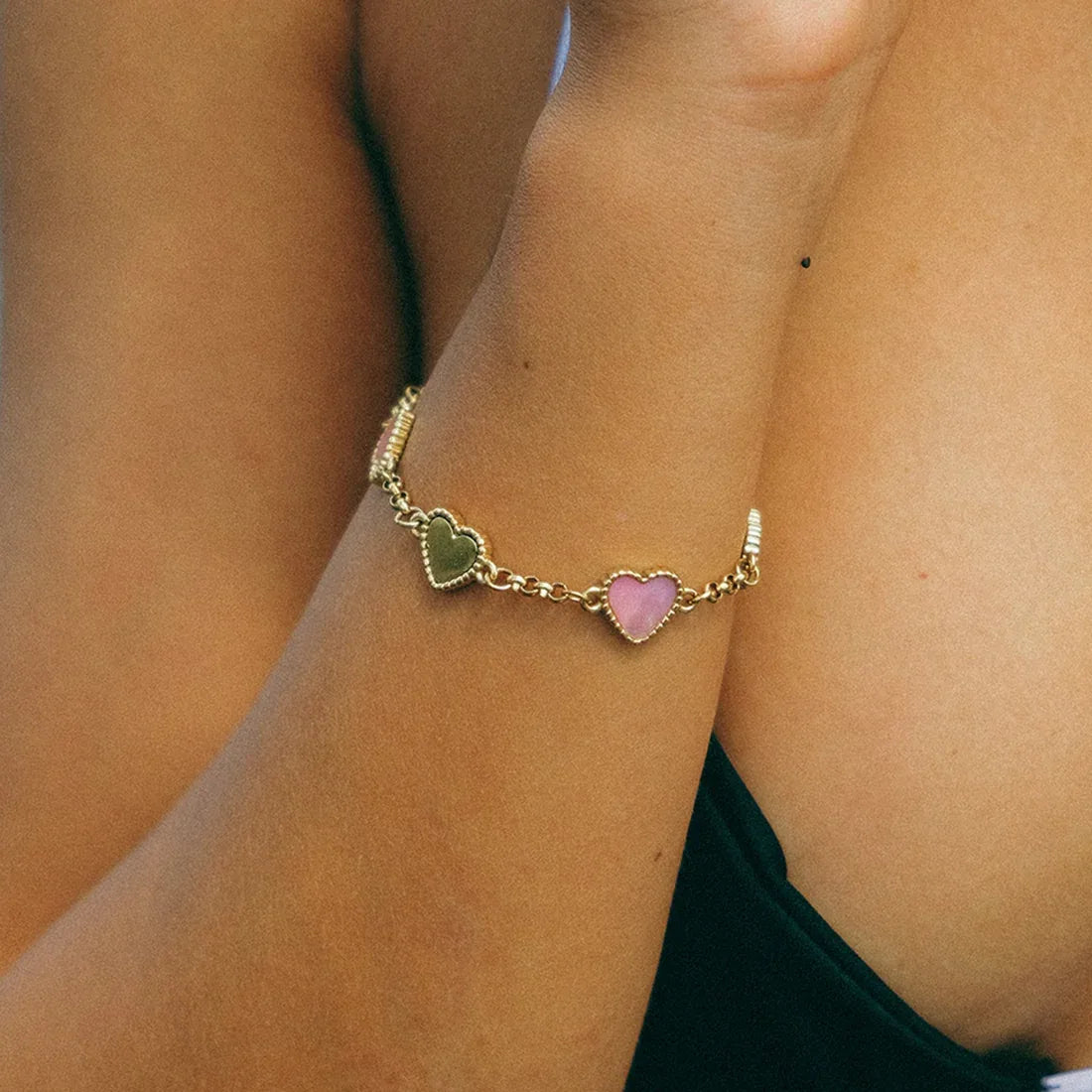 Blush Heart Bracelet