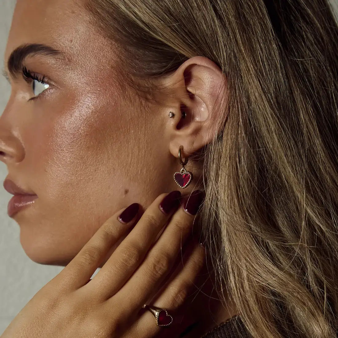 Ember Heart Earrings