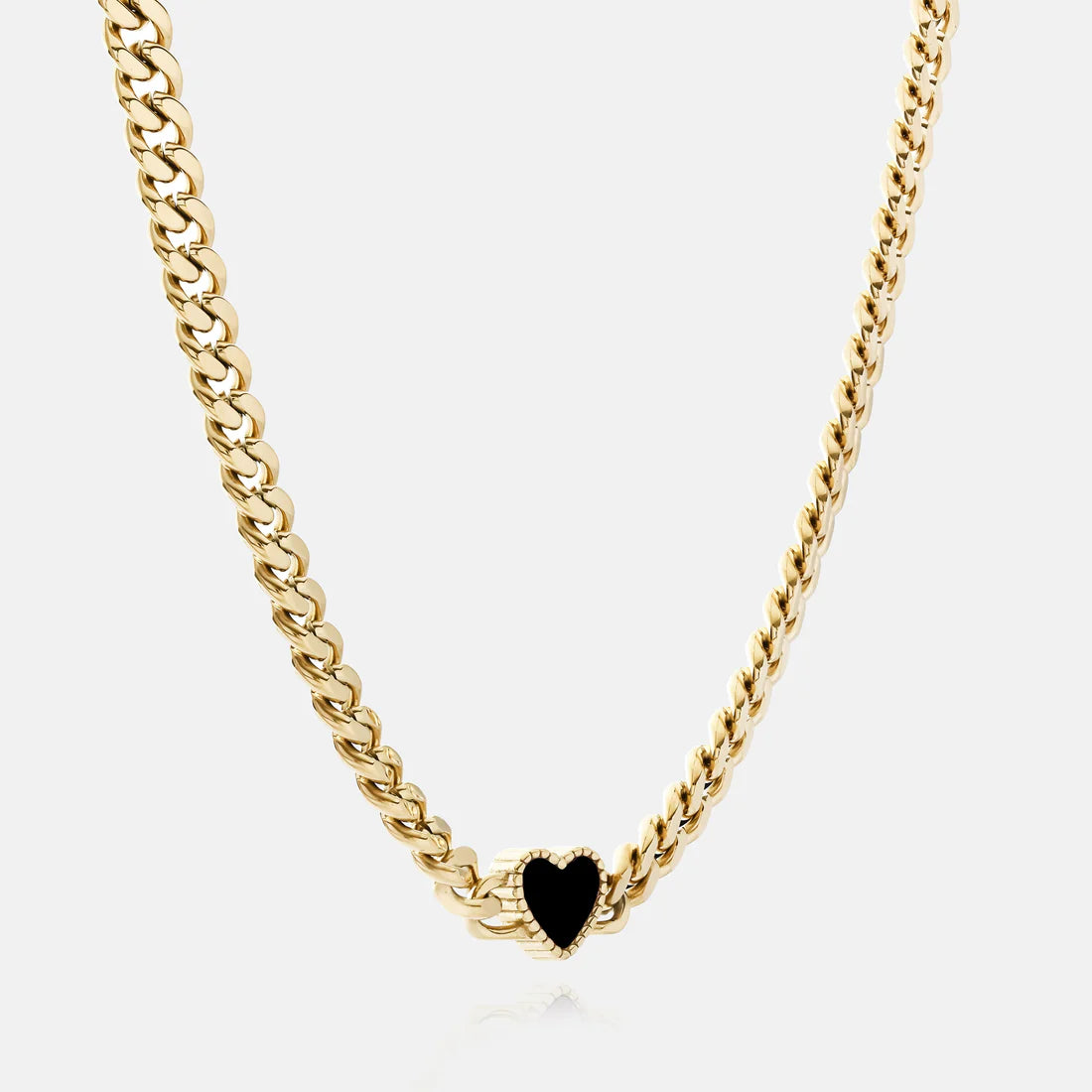 Heart pearl black