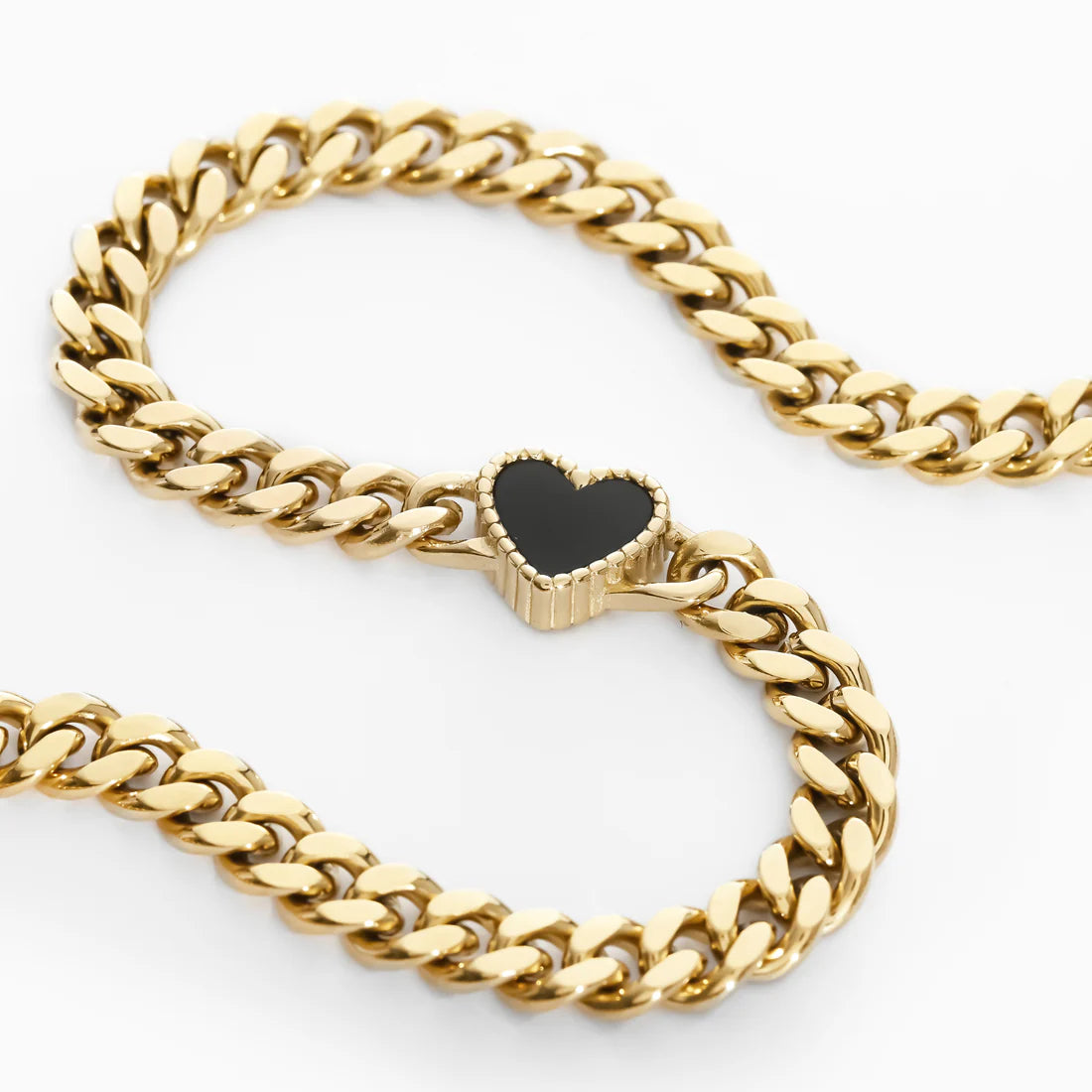 Heart pearl black