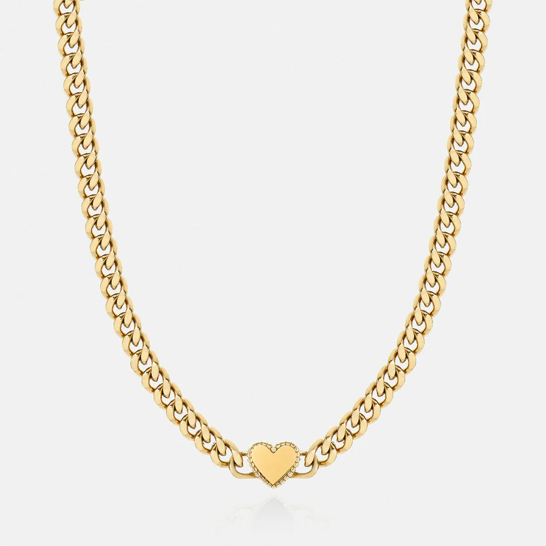 Heart necklace Gold