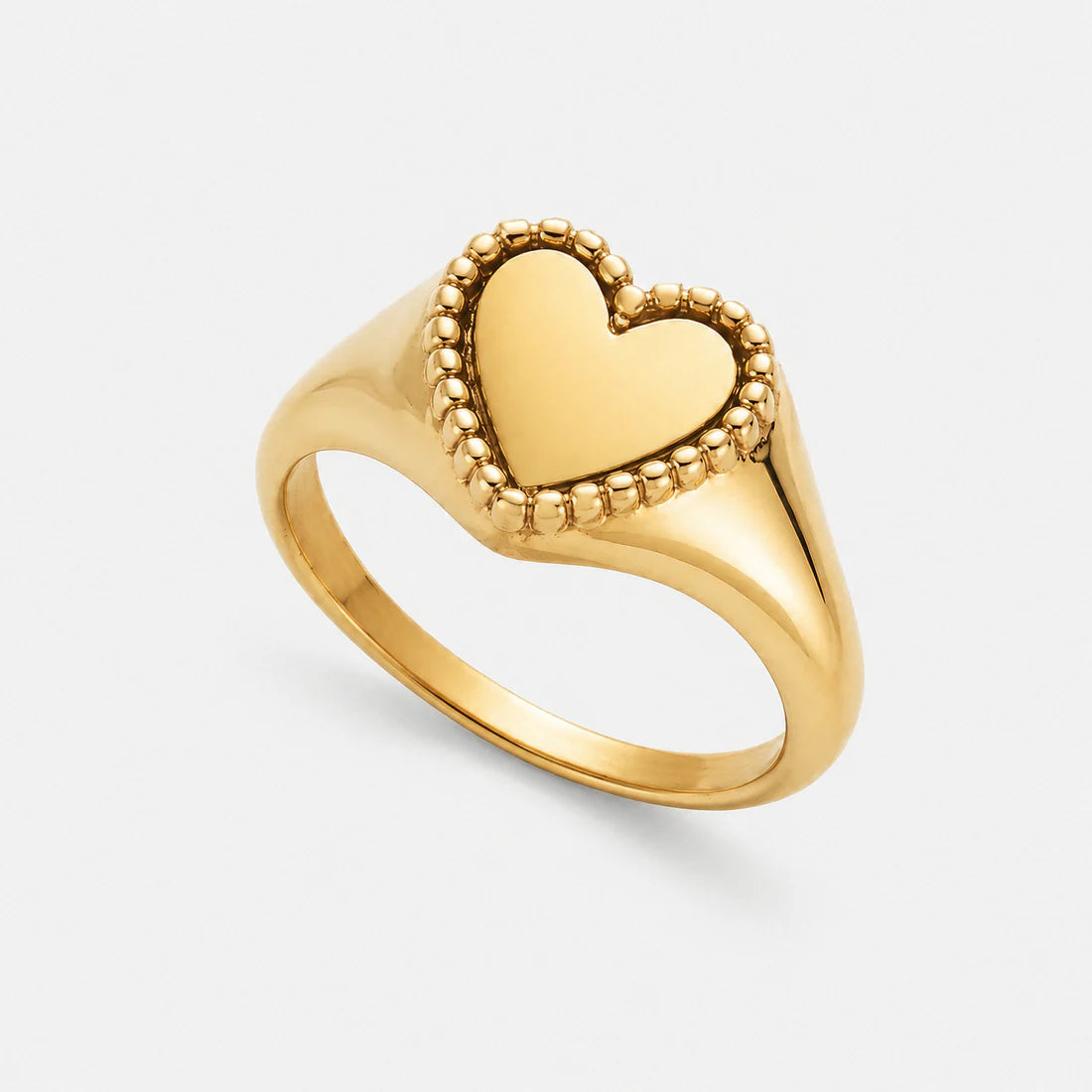 Heart ring gold